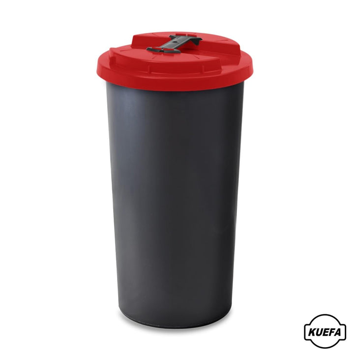 KUEFA BSC 60L Mülleimer, Müllsackständer, Gelber Sack Ständer inkl. Klemm-Ring für Müllbeutel, extra