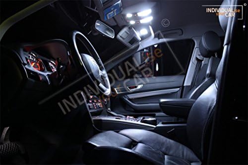 INDIVIDUALise your CAR Innenraumbeleuchtung SET für A6 4F Limousine (Cool-White) Kaltweiss, Cool-Whi