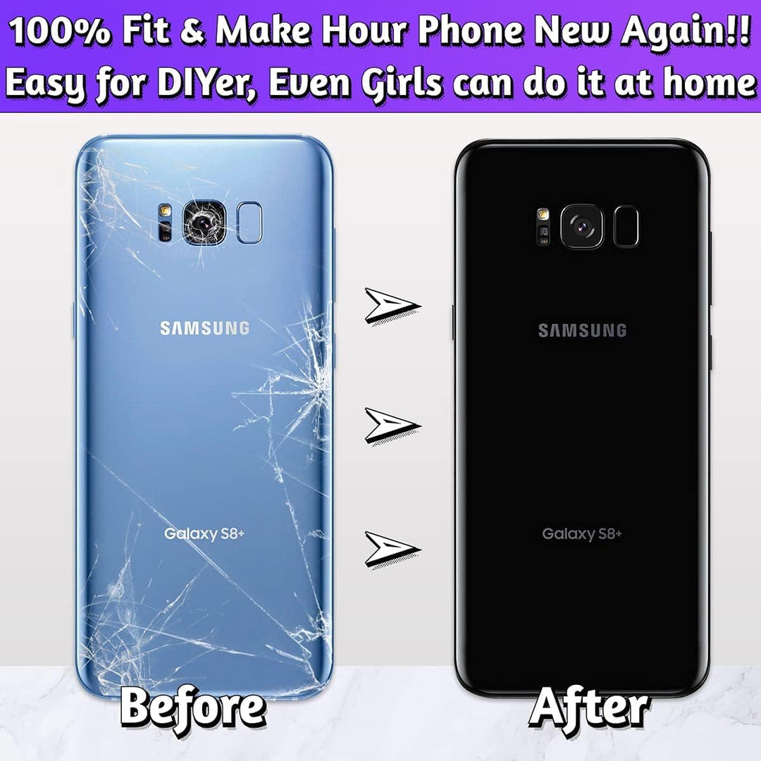 LUVSS Akkudeckel für Samsung Galaxy S8+ Plus G955 Rückseite Glas Deckel Original Backcover Ersatz Re