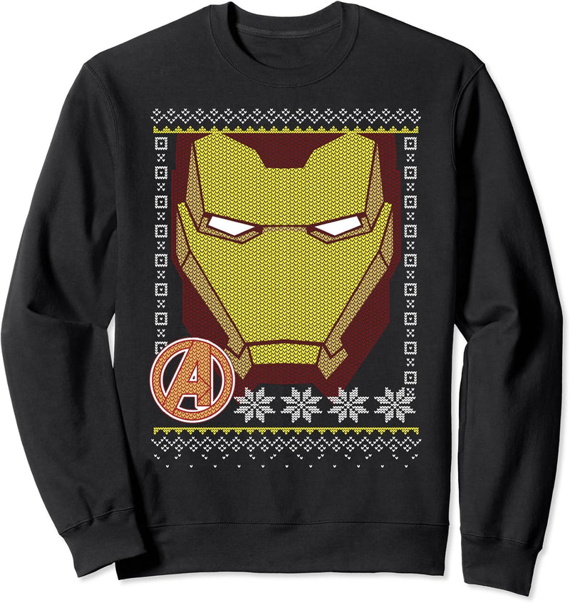 Marvel Iron Man Helmet Ugly Weihnachten Sweatshirt