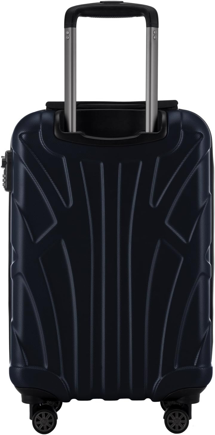 suitline Handgepäck Hartschalen-Koffer Koffer Trolley Rollkoffer Reisekoffer, TSA, 55 cm, ca. 34 Lit