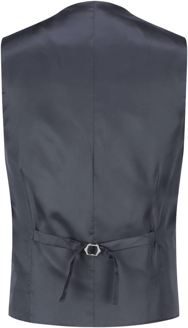 Allthemen Herren Anzugweste Paisley Jacquard Weste Krawatte Einstecktuch Anzug Weste Set für Hochzei