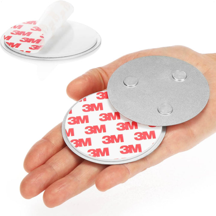 com-four® 10x Magnethalterung für Sicherheitsmelder - Halterung zum Kleben oder Bohren - Befestigung
