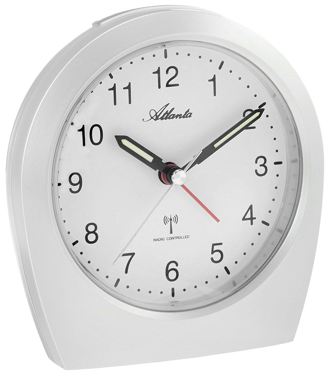 Atlanta Wecker Analog weiss 1824-0