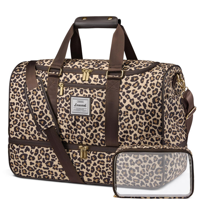 LOVEVOOK Weekender Gross Reisetasche, 50L Travel Duffle Bag Reisetaschen mit Kulturtasche, Schuhfach