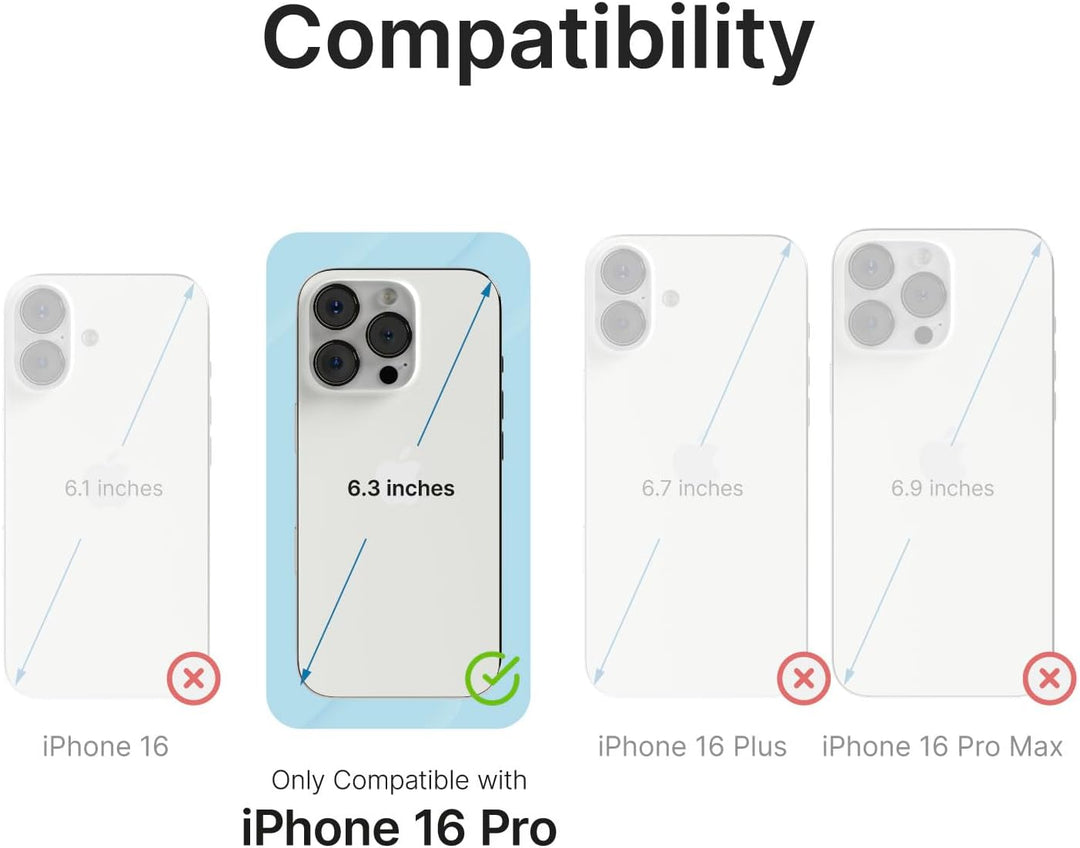 Catalyst Total Protection Case für iPhone 16 Pro – 5X More wasserdichte Hülle für iPhone 16 Pro, stu