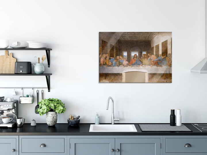 Pixxprint Glasbild | Wandbild aus Echtglas | Claude Monet - Trauerweide | 80x60 cm | inkl. Aufhängun