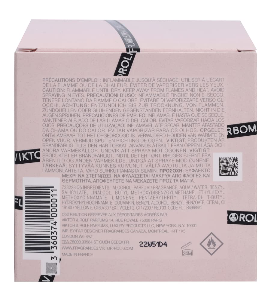 Viktor & Rolf Eau de Parfum Spray Flowerbomb - 1,70 oz by Viktor & Rolf 50 ml (1er Pack), 50 ml (1er