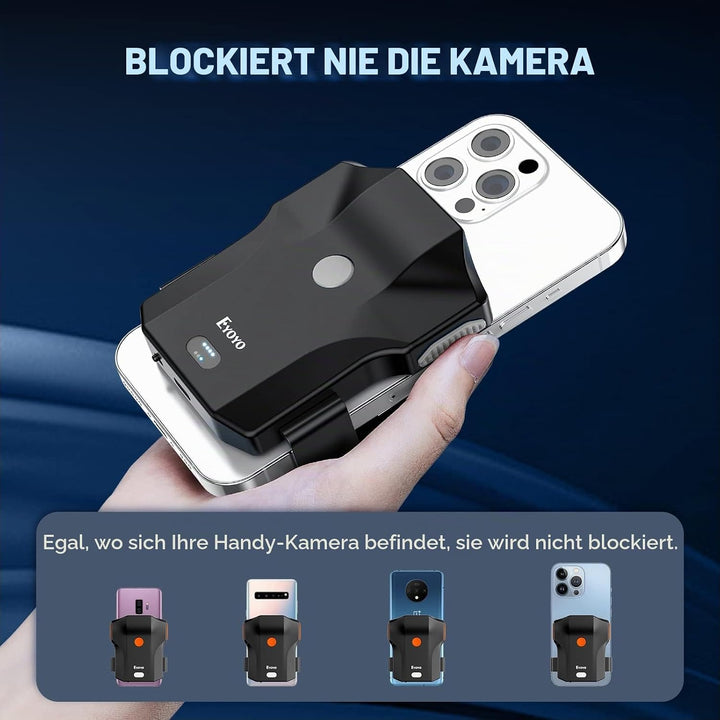Eyoyo Barcode Scanner Bluetooth 1D 2D QR Rückenklammer Handscanner 2.4G Wireless, 10 Stunde Arbeitze