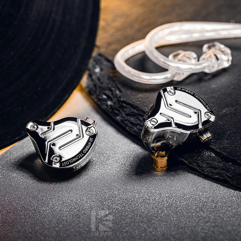 keephifi KZ ZS10 Pro KZ In Ear Monitor IEM Kopfhörer, KZ HiFi Earbuds Kopfhörer mit 4 ausgewogenen A