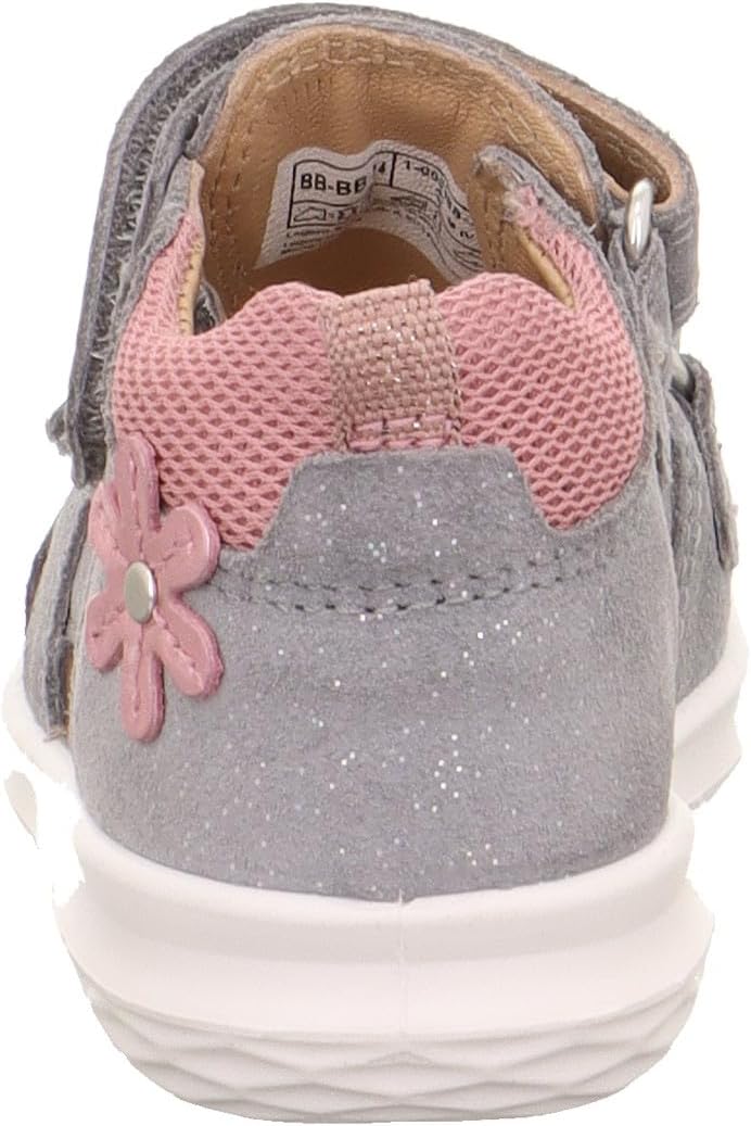 Superfit Mädchen Bumblebee Sandale 22 EU Hellgrau Rosa 2500, 22 EU Hellgrau Rosa 2500