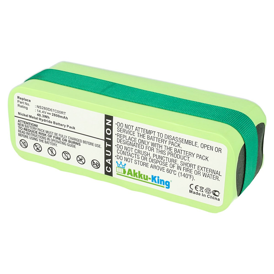 Akku-King Akku kompatibel mit Infinuvo NS280D67C00RT - NI-MH 2800mAh - für CleanMate 365, QQ1, QQ2 B