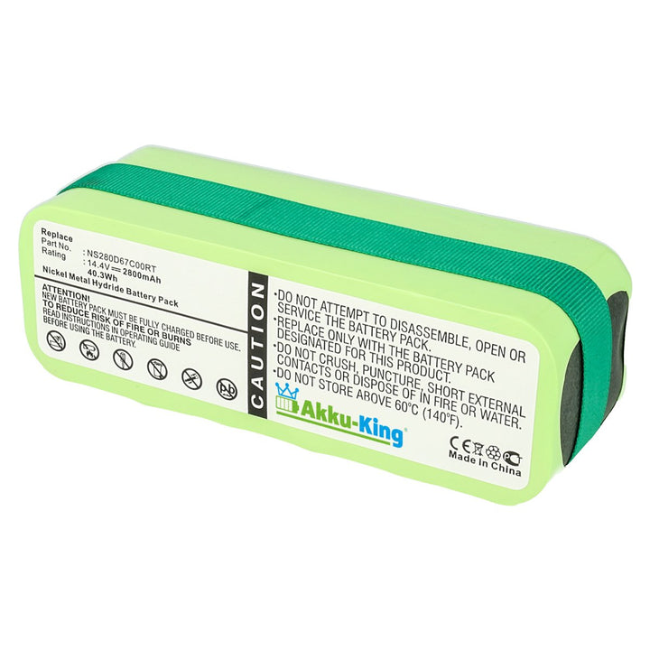 Akku-King Akku kompatibel mit Infinuvo NS280D67C00RT - NI-MH 2800mAh - für CleanMate 365, QQ1, QQ2 B