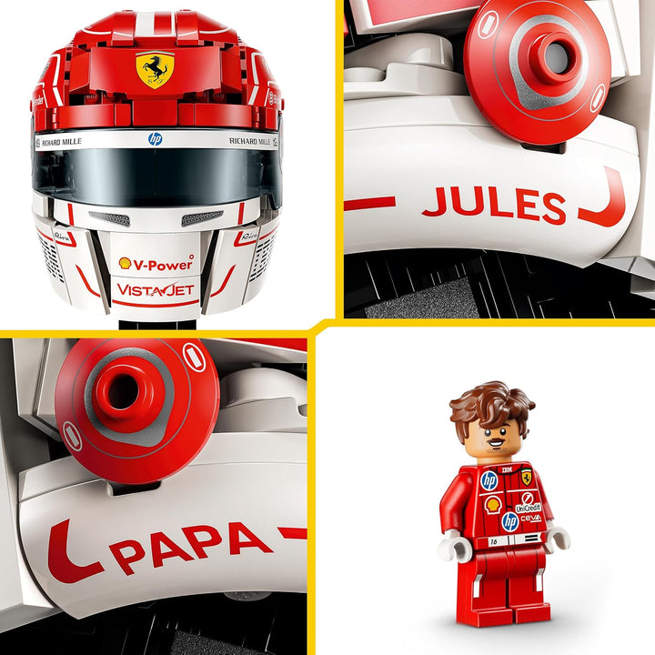 LEGO Editions Scuderia Ferrari HP Charles Leclerc Helm - F1 Merchandise - Ausstellungsmodell Bausatz