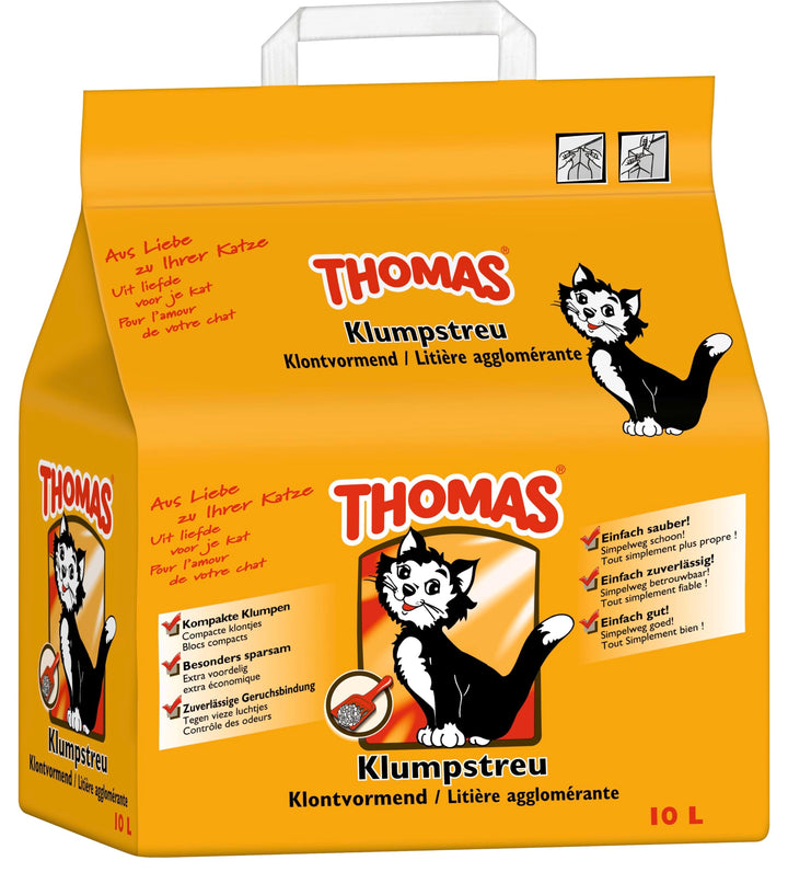 Thomas Klumpstreu - geruchsbindendes Katzenstreu (10l), 10l