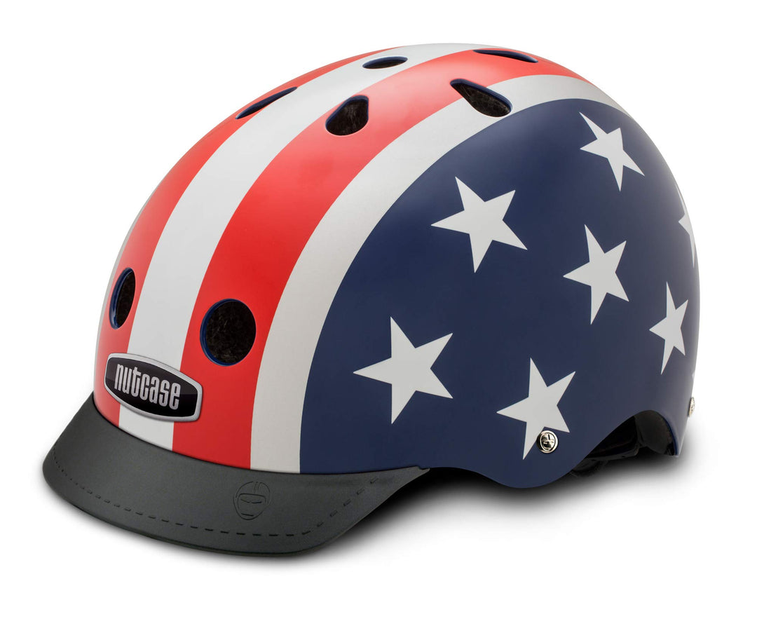 Nutcase - Little Nutty, Fahrradhelm für Kinder Einheitsgrösse Stars and Stripes, Einheitsgrösse Star