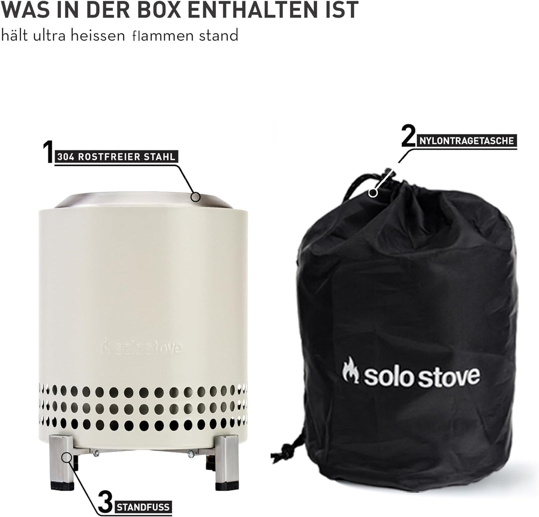 Solo Stove Mesa Tischfeuer Outdoor | Raucharmer Mini Tischkamin, Deko für Garten, Terrasse und Balko