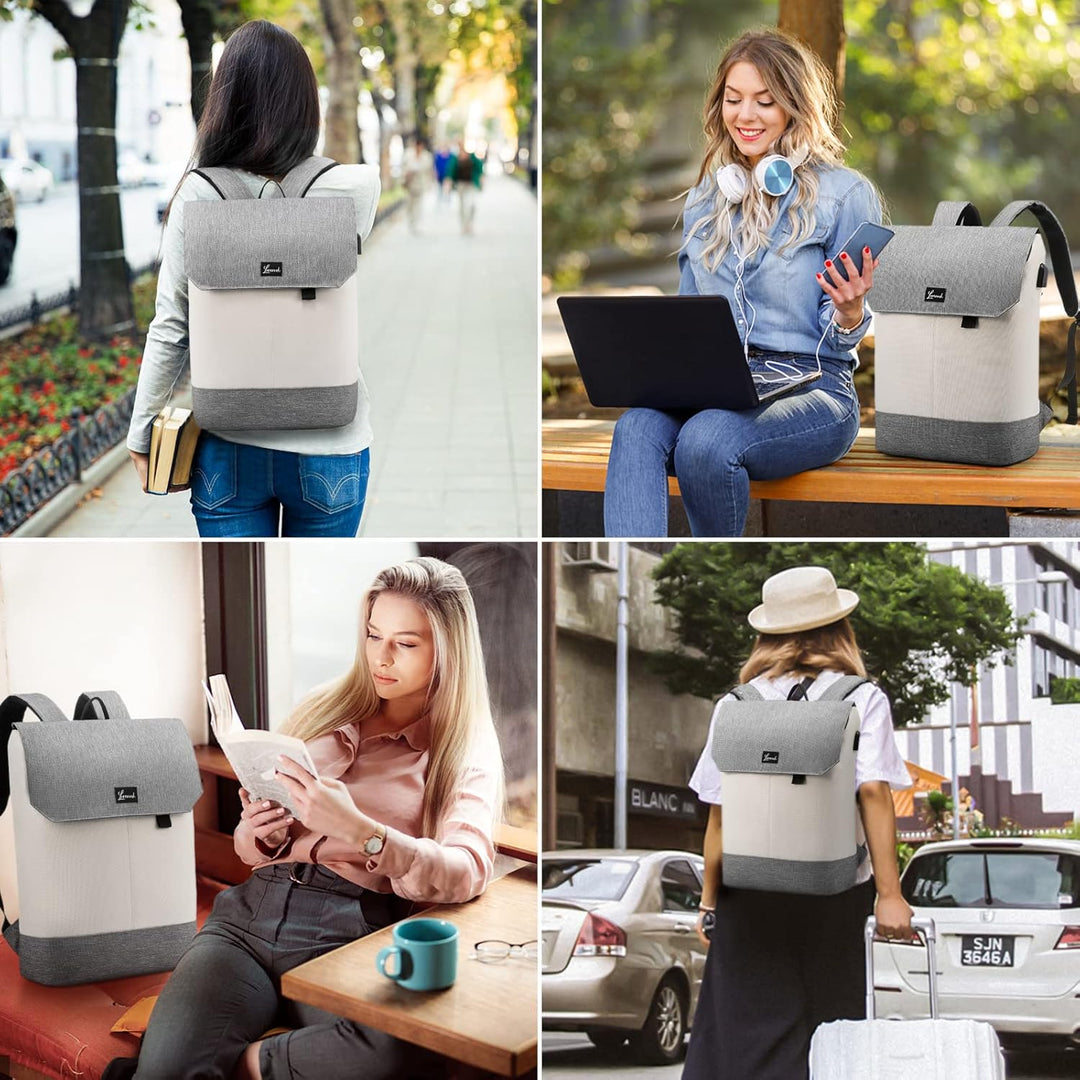 LOVEVOOK Backpack School Laptoptasche Arbeitstasche Damen Wasserdichter Notebook Rucksack mit Laptop
