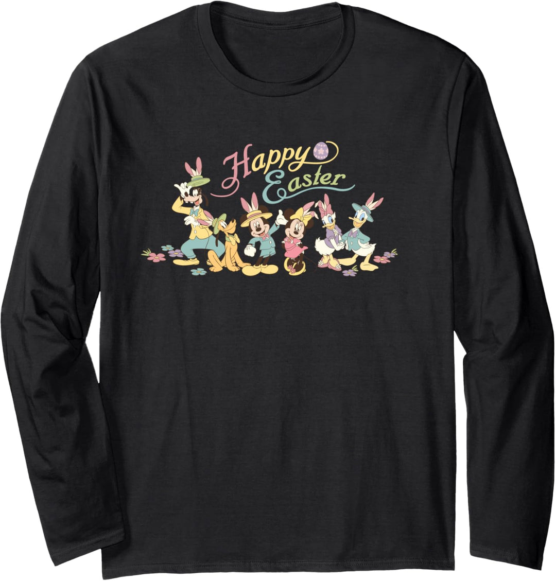 Disney Mickey Mouse and Friends Bunny Ears Easter Langarmshirt