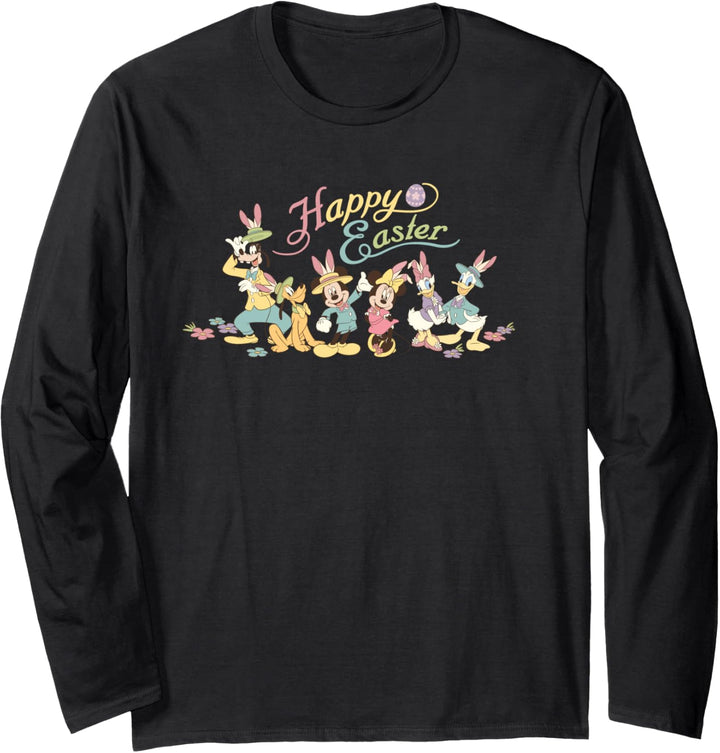Disney Mickey Mouse and Friends Bunny Ears Easter Langarmshirt