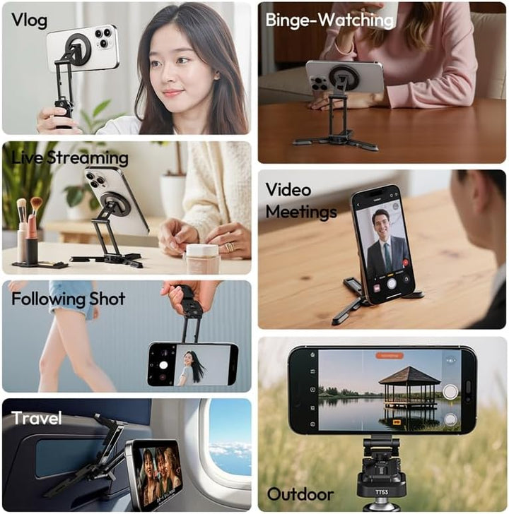 Ulanzi SK29 5-in-1 Handyhalterung/Ministativ mit Mag Safe, Magnetischer Smartphone Halter aus Metall