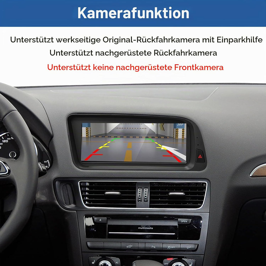 Road Top 8,9 Zoll Autoradio Drahtlos CarPlay Touchscreen für Audi Q5 2009-2017 Jahr mit 3GMMI, Autor
