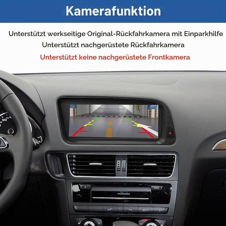 Road Top 8,9 Zoll Autoradio Drahtlos CarPlay Touchscreen für Audi Q5 2009-2017 Jahr mit 3GMMI, Autor