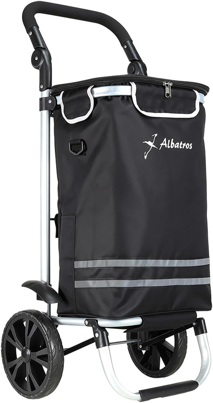 ALBATROS Einkaufstrolley Gross | Einkaufsroller mit grosser Tasche, Thermo-Innenbeutel | Sichtfenste