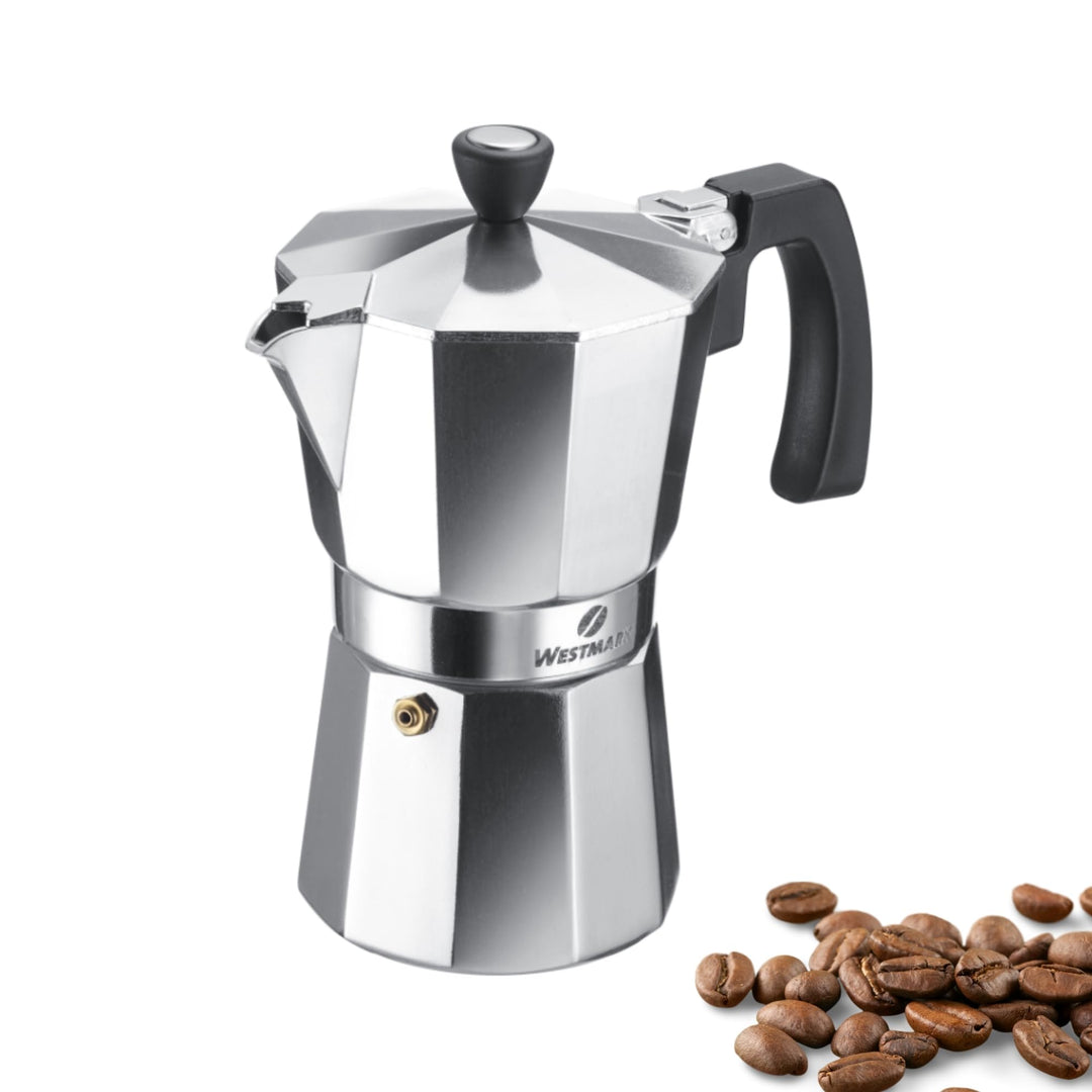 Westmark Espressokocher Brasilia, 1 Stk – Klassischer Kaffeekocher für 6 Tassen – Robuster Kaffeeber