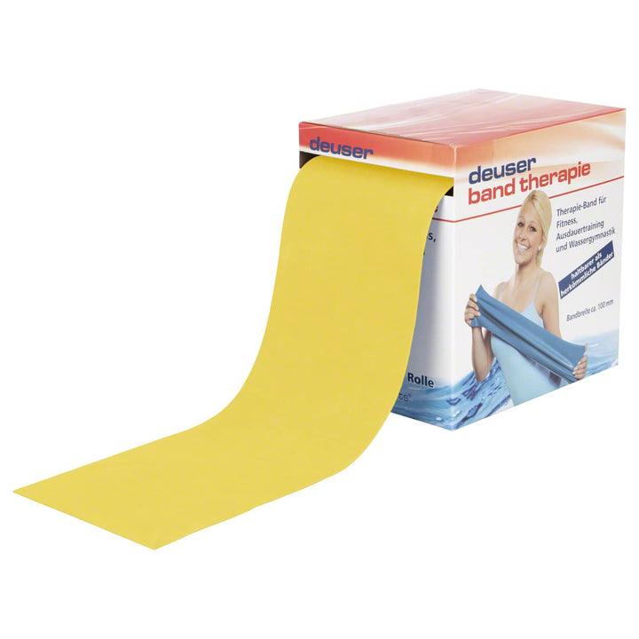 Deuser Band Therapie 20 M Aqua Fitnessband Einheitsgrösse gelb, Einheitsgrösse gelb
