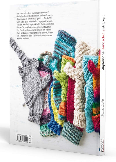 Japanische Handschuhe stricken. Fingerlose Handschuhe und Fäustlinge mit Klappe an einem Stück gestr