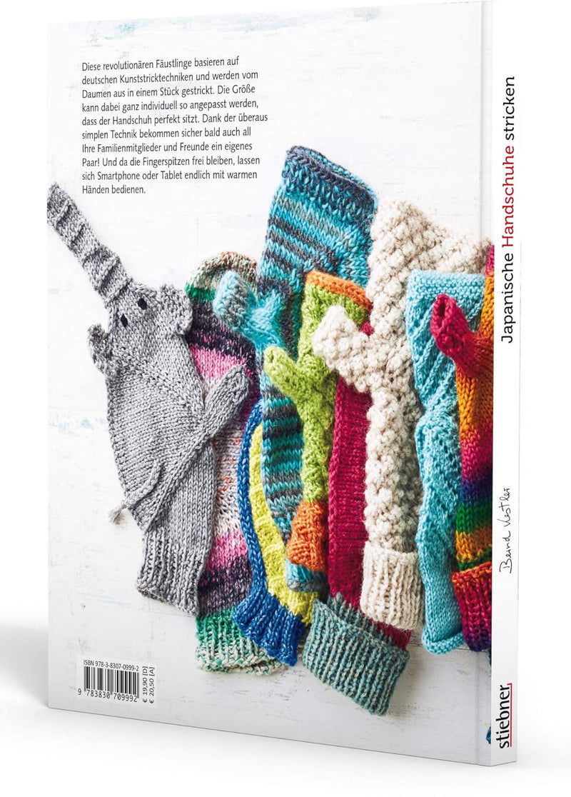 Japanische Handschuhe stricken. Fingerlose Handschuhe und Fäustlinge mit Klappe an einem Stück gestr