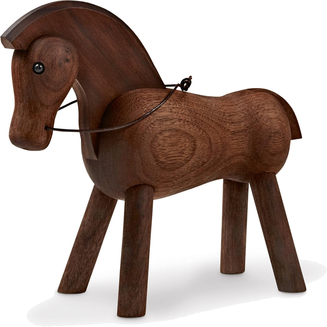Kay Bojesen Pferd Figuren 14 cm Holzfiguren Weihnachtsdekoration, Holz Walnuss Dunkel, Walnuss Dunke