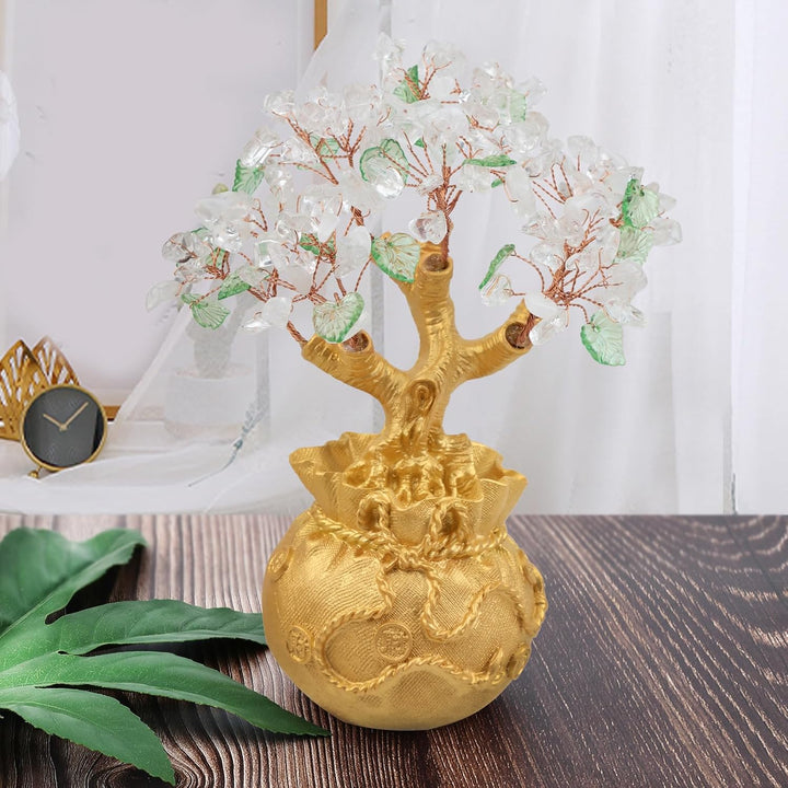 Nupuyai Bergkristall Kristall Baum Feng Shui Edelstein Baum, Glücksbaum, Geldbaum Geschenk, Hochzeit