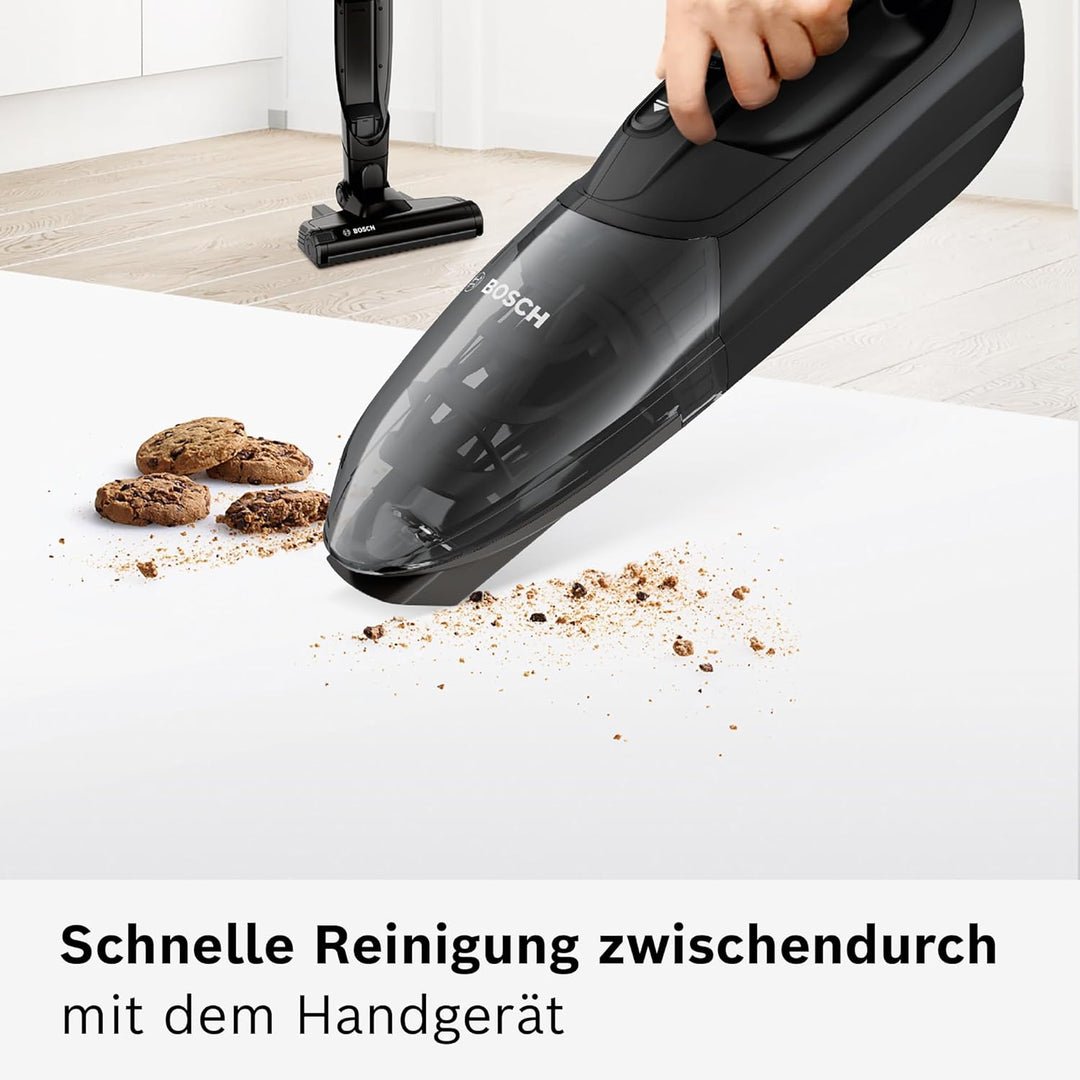 Bosch Akku-Staubsauger Readyy'y 2in1 Serie 2, 20Vmax, kabellos, beutellos, abnehmbares Handgerät, ho