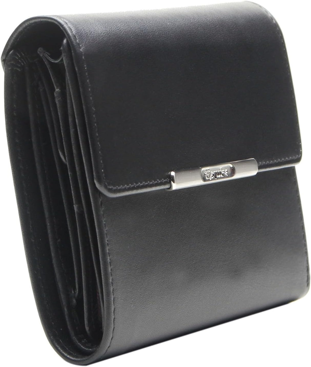 Esquire Helena Geldbörse Leder 12 cm Schwarz, Schwarz
