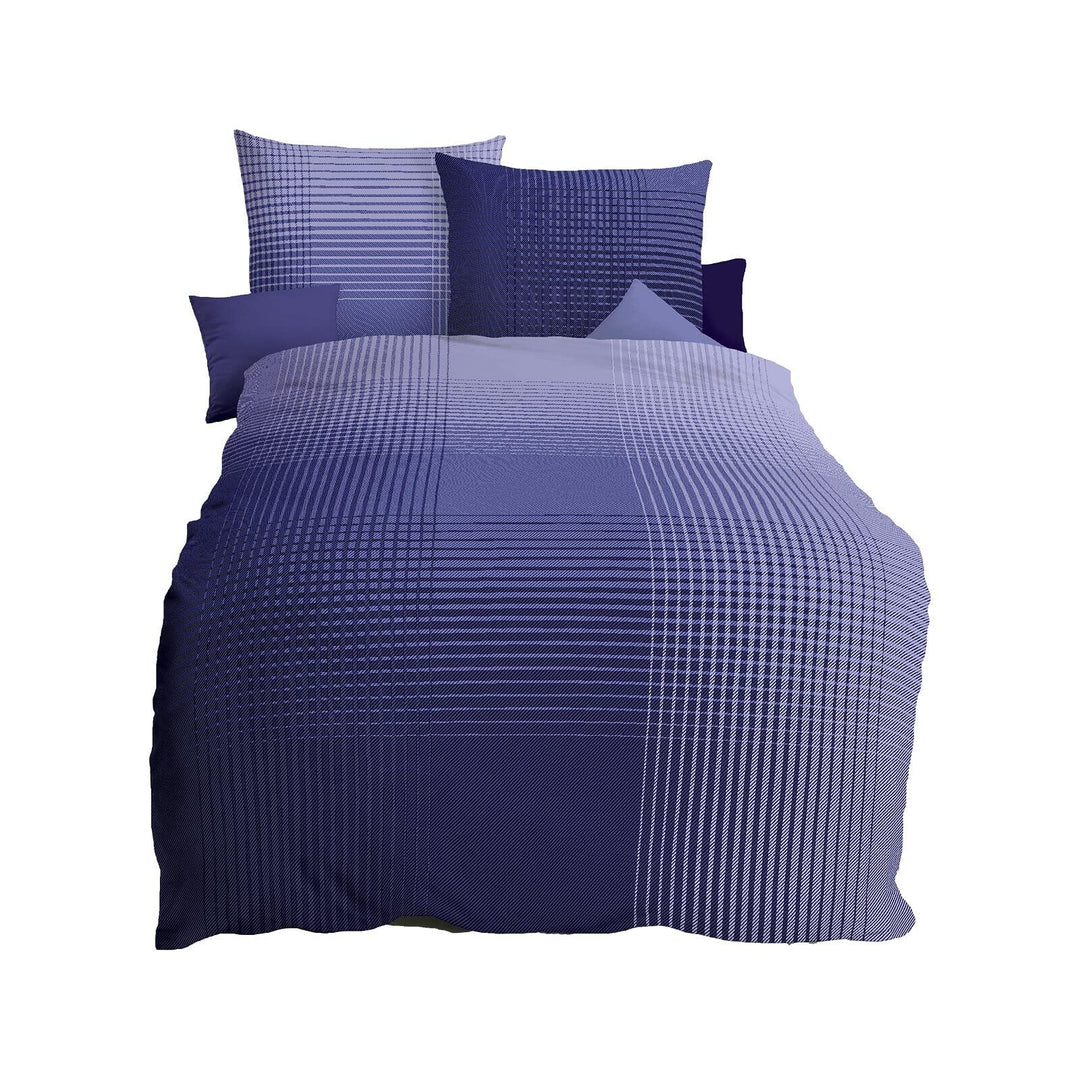 Kaeppel Mako-Satin Bettwäsche Master violett, 1 Bettbezug 155 x 220 cm + 1 Kissenbezug 80 x 80 cm Vi