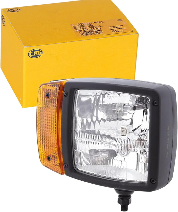 HELLA - Hauptscheinwerfer - 24V - Anbau - Lichtscheibenfarbe: gelb - Stecker: AMP - rechts - 1SA 996