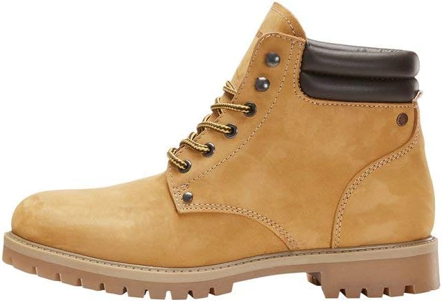 JACK & JONES Herren Jfwstoke Nubuck Boot Honey Noos Stiefelette 41 EU Gelb Honey Honey, 41 EU Gelb H