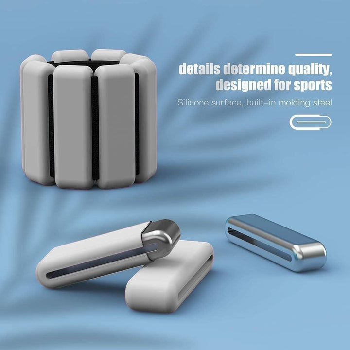 2 PCS Handgelenkgewichte Knöchelgewichte Set Gewichtsmanschetten für Fuss oder Handgelenk auf Bewegu