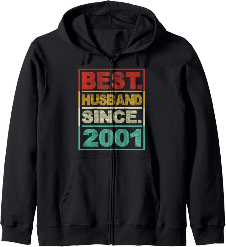 Best Husband Since 2001 18. Hochzeitstag für Ehemann Ehefrau Kapuzenjacke