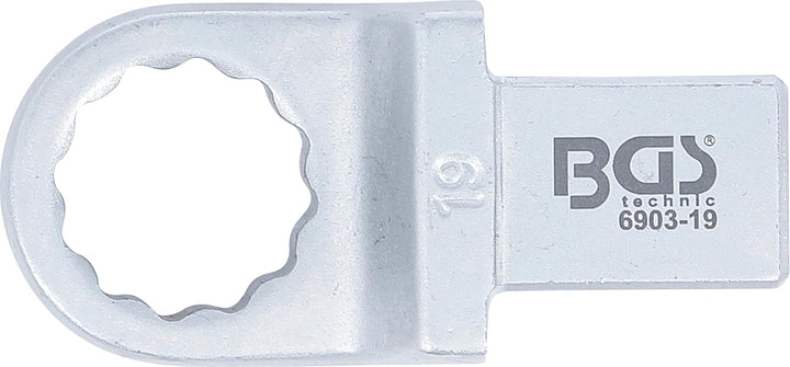BGS 6903-19 | Einsteck-Ringschlüssel | 19 mm | Aufnahme 14 x 18 mm, 19 mm