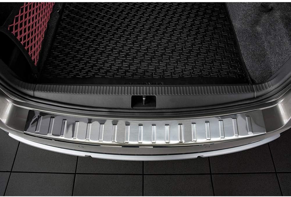 Edelstahl Heckstossstangenschutz kompatibel mit Skoda Octavia III Scout 2014-2020 'Ribs'