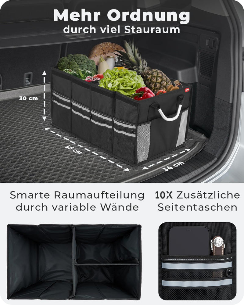 achilles Strong-Box - extrem belastbare Transport-Tasche - Faltbox für den Kofferraum, Reisen oder d