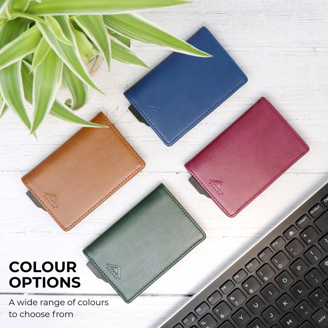 Stealth Wallet RFID Kartenportmonai Herren - Minimalistische Pop-Up-Portemonnaies mit Geschenkbox -