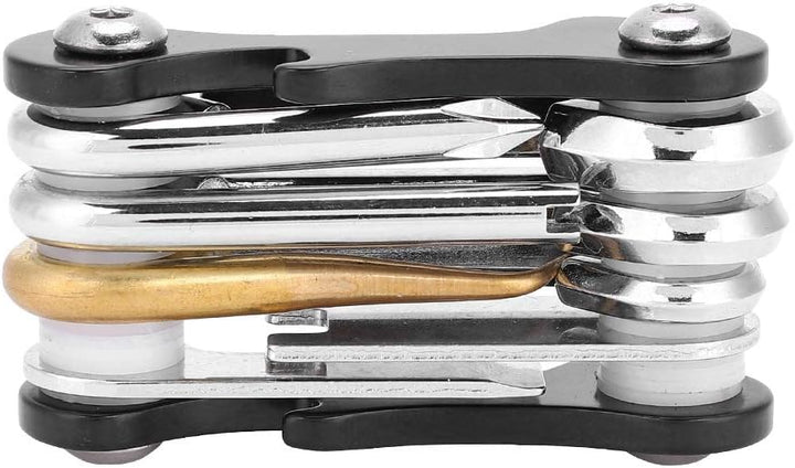 Scuba Diving Multi Tool, 63x37x22mm Stainless Steel Portable Folding Allen Key Wrench 8 in 1 Repair