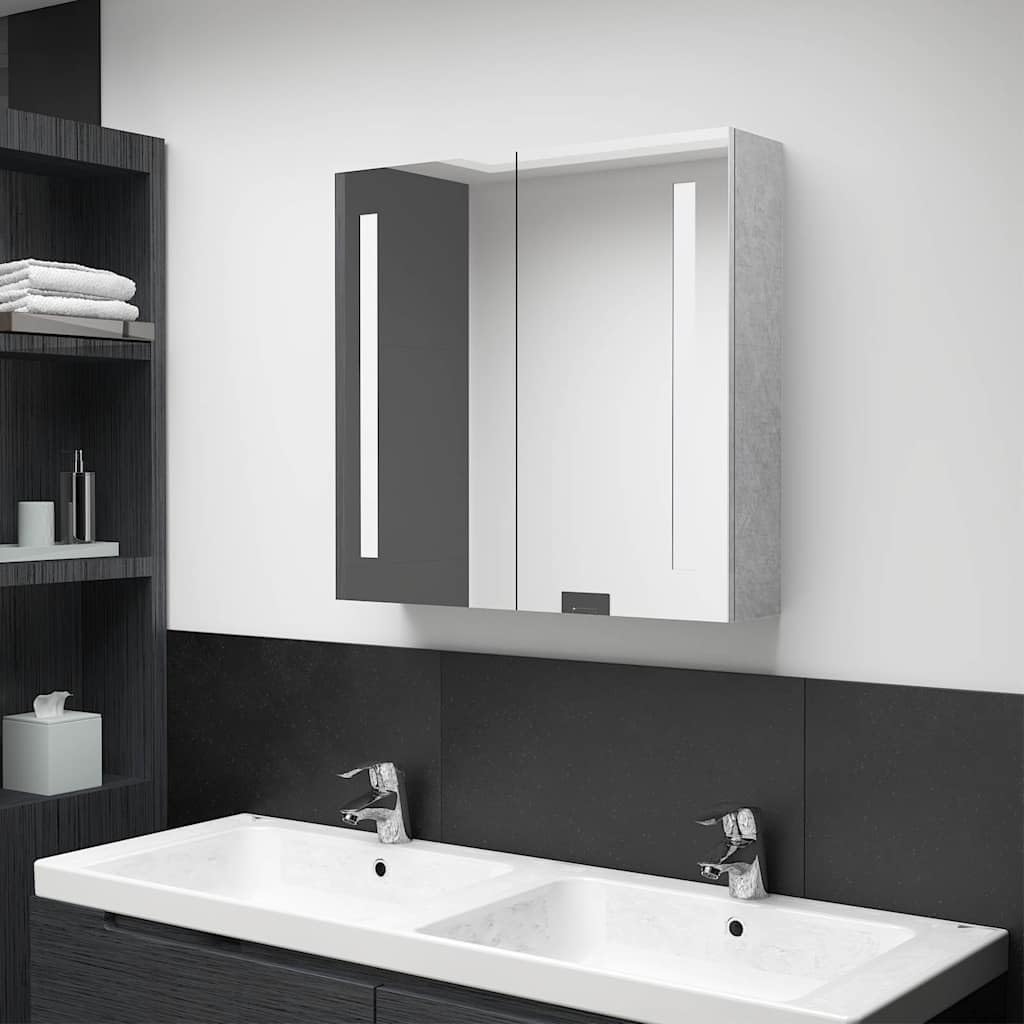 vidaXL LED Bad Spiegelschrank Badezimmerspiegel Badspiegel Spiegel Badschrank Badezimmerschrank Häng