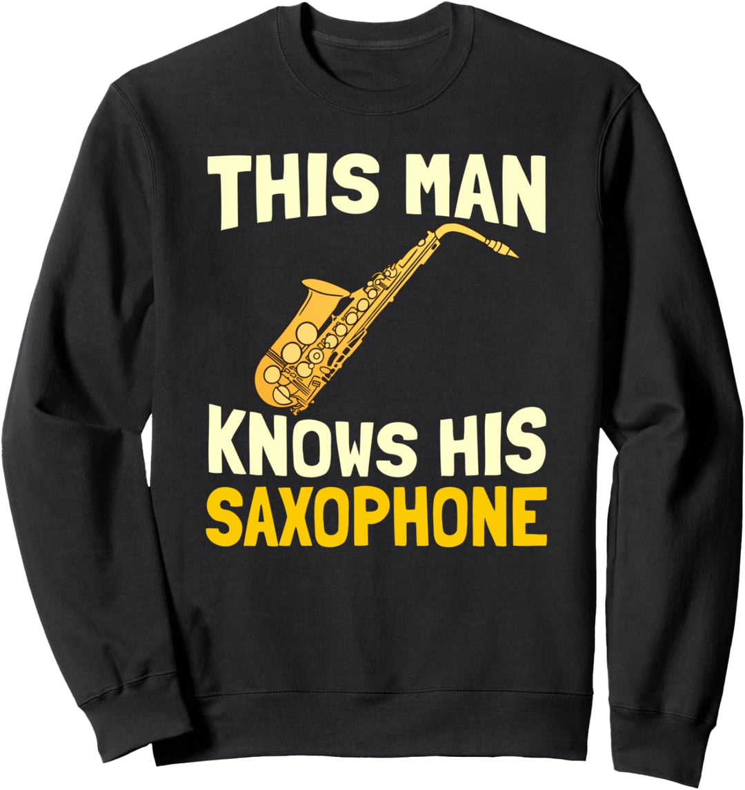 Saxophon Musiker - Jazz Musik Saxophonist Saxofon Sweatshirt
