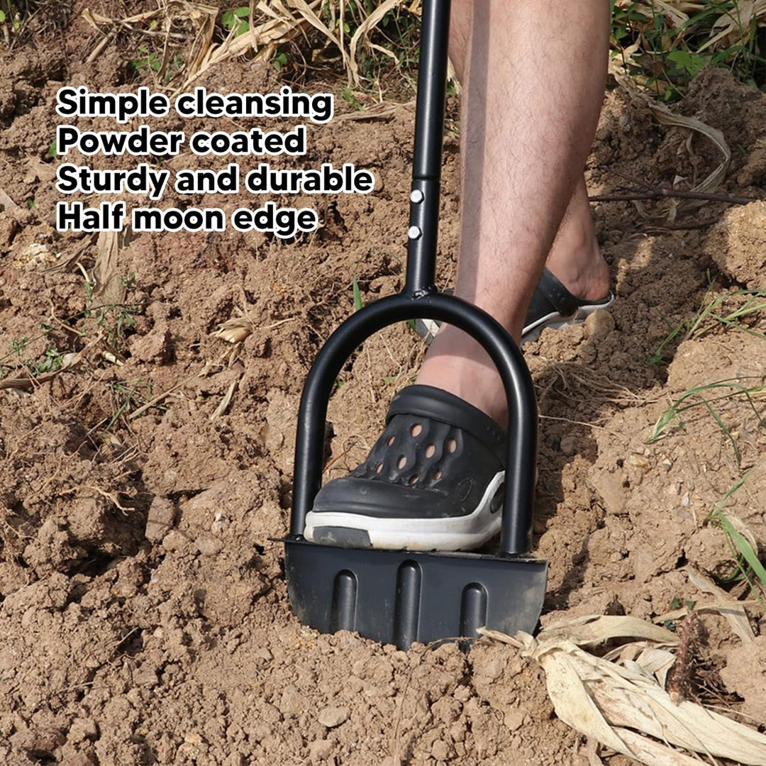 Kadimendium Halbmond-Rasenkantenschneider, Hohe Härte, Kohlenstoffstahl, Langer Griff, Manuelle Trim