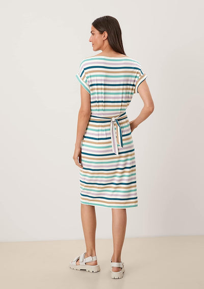 s.Oliver Damen Dress Kleid 32 Off-white Stripe (02g4), 32 Off-white Stripe (02g4)